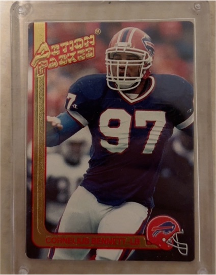 1991 Action Packed #82 Cornelius Bennett — front