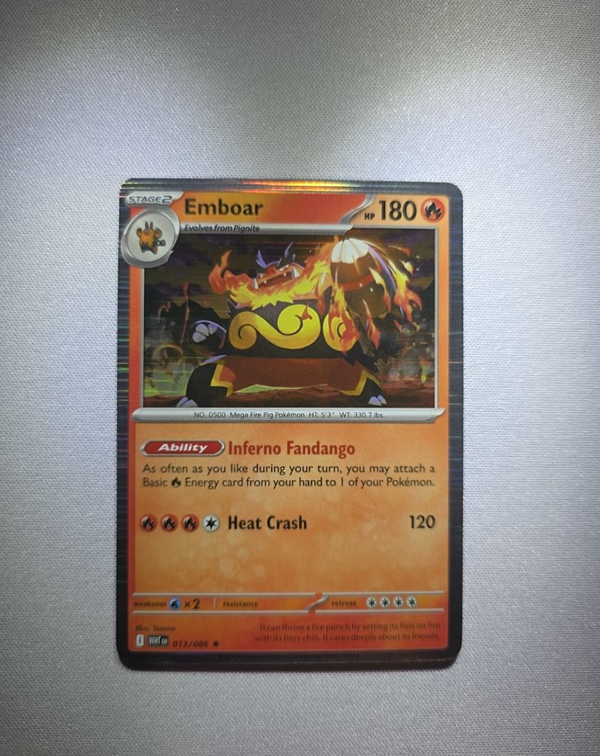 2023 Pokémon SV: White Flare #013 Emboar — front
