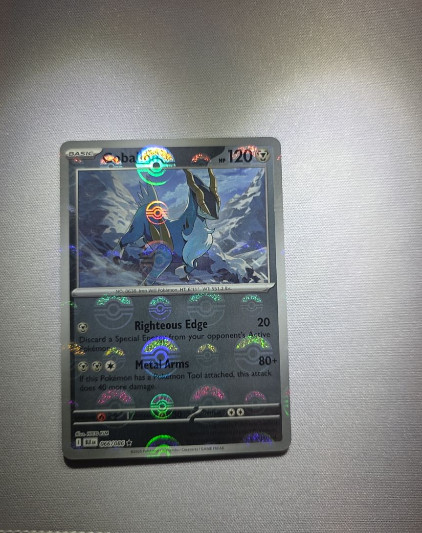2025 Pokémon SV Black Bolt #066 Cobalion — front