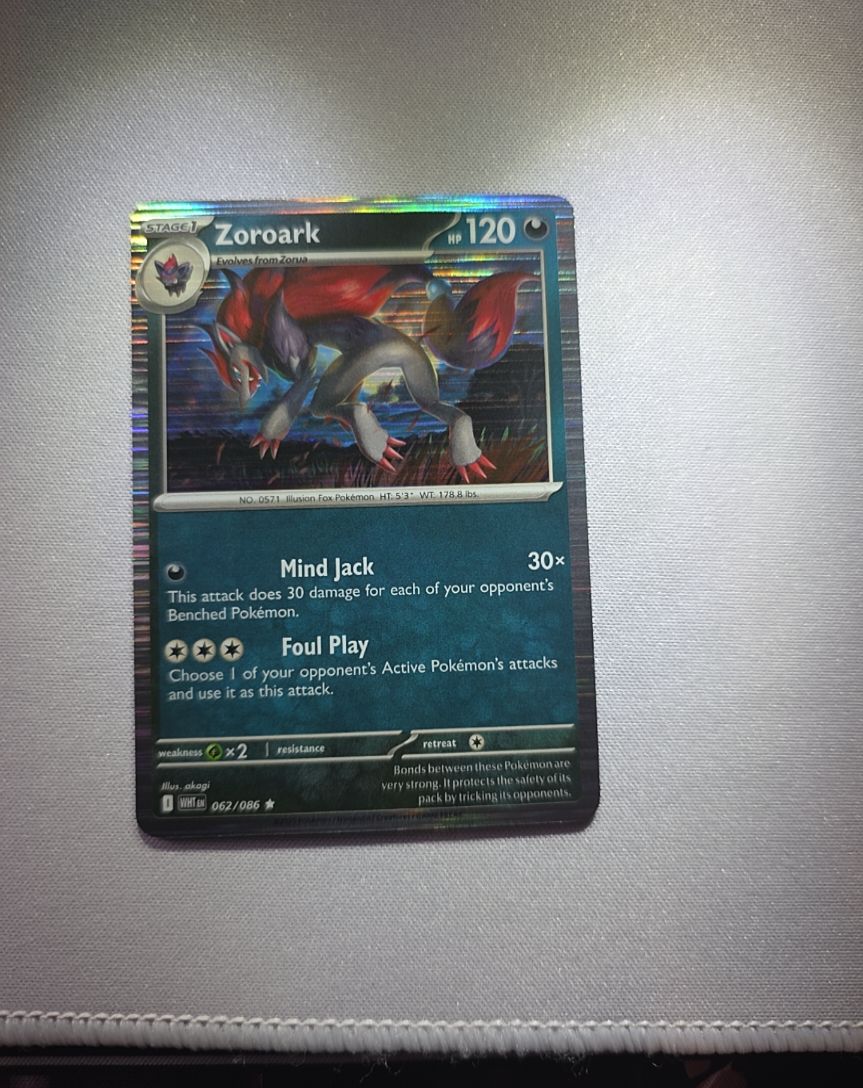 2020 Pokemon SV White Flare #062 Zoroark — front