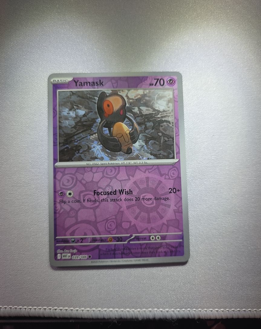 2025 Pokemon Scarlet & Violet #039 Yamask — front