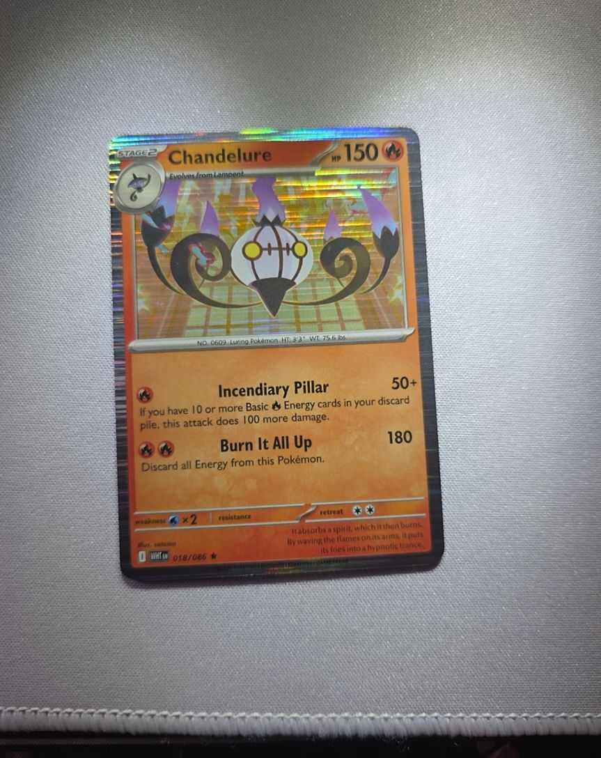 2025 Pokémon TCG White Flare #018 Chandelure — front