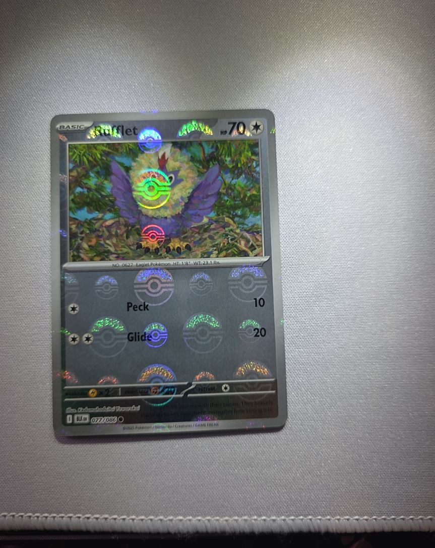 2025 Pokémon SV2a #077 Rufflet — front