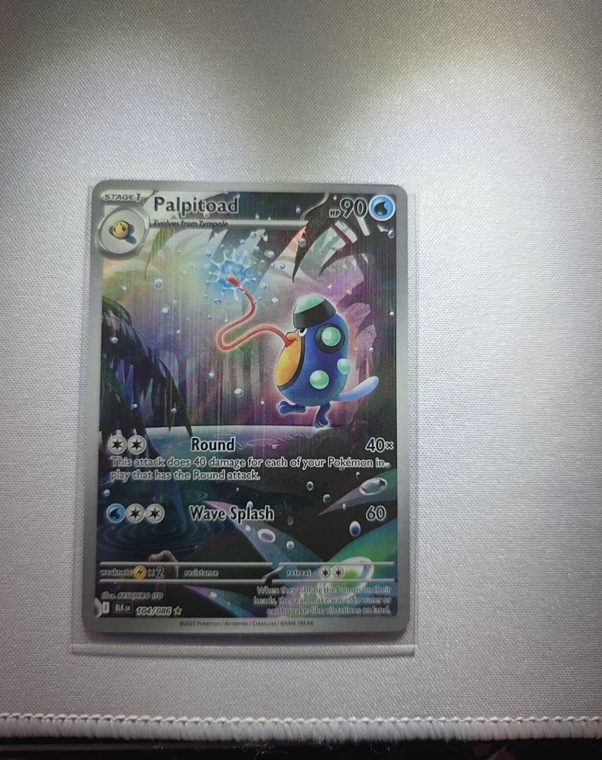 2023 Pokémon SV Black Bolt #104 Palpitoad — front