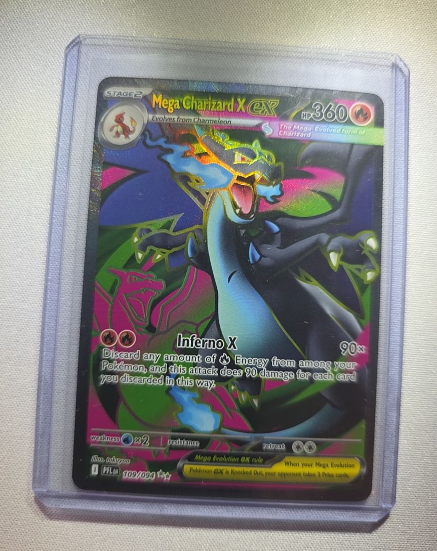 2025 Pokémon #109/094 Mega Charizard X EX — front