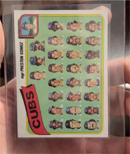 1980 Topps #381 Chicago Cubs / Preston Gomez — front