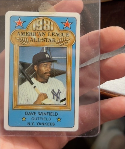 1981 Perma-Graphics All-Star #11 Dave Winfield — front