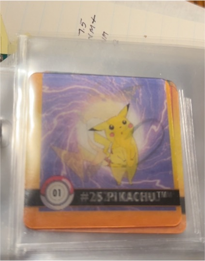 1999 Artbox Action Flipz Premier Edition #25 Pikachu — front