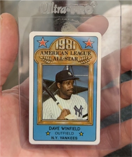 1981 Perma-Graphics All-Star #11 Dave Winfield — front