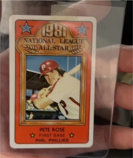 1981 Perma-Graphics All-Star #7 Pete Rose — front