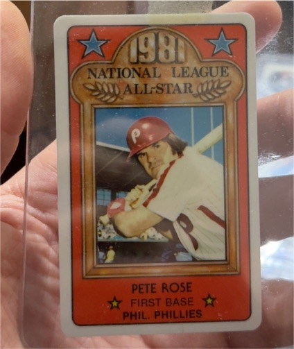 1981 Perma-Graphics All-Star Pete Rose — front