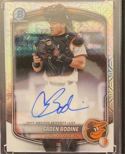 2025 Bowman Chrome #BMA-CB Caden Bodine — front