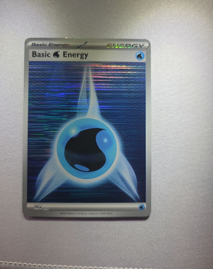 2025 Pokémon SVE #019 Basic Water Energy — front