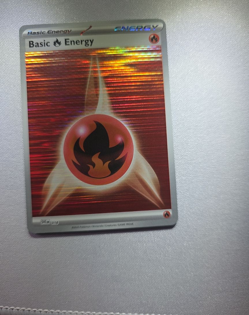 2025 Pokemon SVE #018 Basic Fire Energy — front