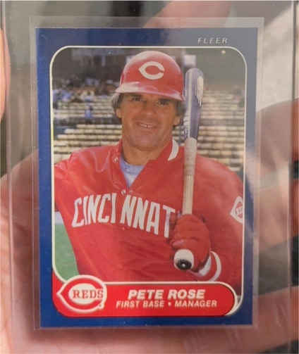 1986 Fleer #191 Pete Rose — front