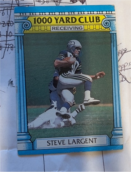 1987 Topps 1000 Yard Club #18 Steve Largent — front