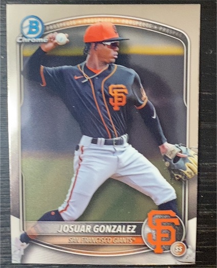 2025 Bowman Draft Chrome #BDC-182 Josuar Gonzalez — front