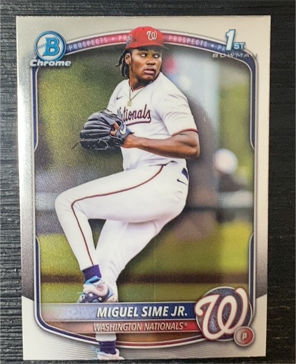 2025 Bowman Draft Chrome #BDC-181 Miguel Sime Jr. — front