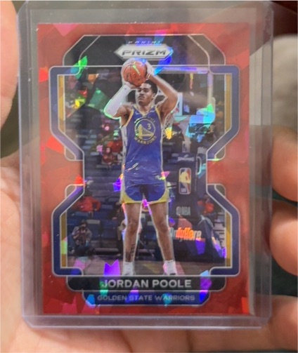 2021-22 Panini Prizm #222 Jordan Poole — front