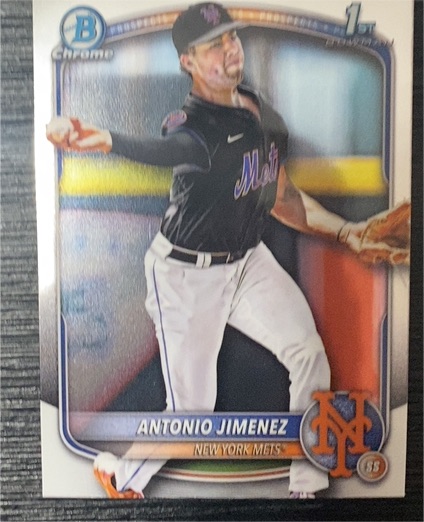 2025 Bowman Draft #BDC-56 Antonio Jimenez Chrome — front