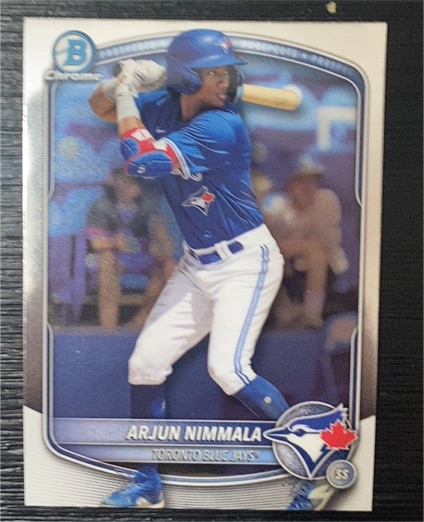 2025 Bowman Draft Chrome #BDC-35 Arjun Nimmala — front