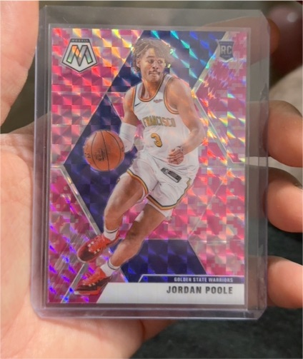 2019-20 Panini Mosaic #228 Jordan Poole — front