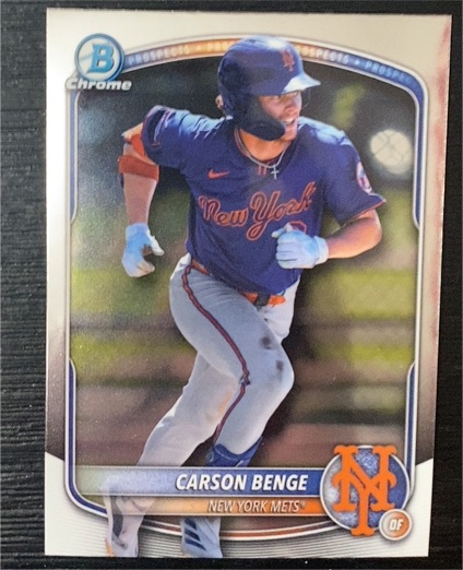 2025 Bowman Draft #BDC-138 Carson Benge Chrome — front