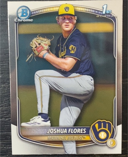 2025 Bowman Draft Chrome #BDC-82 Joshua Flores — front