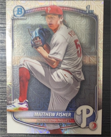 2025 Bowman Draft #BDC-106 Matthew Fisher — front
