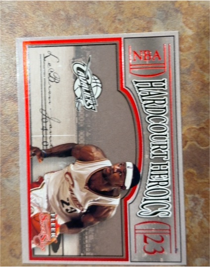 2004-05 Fleer Sweet Sigs Hardcourt Heroics #25HH LeBron James — front