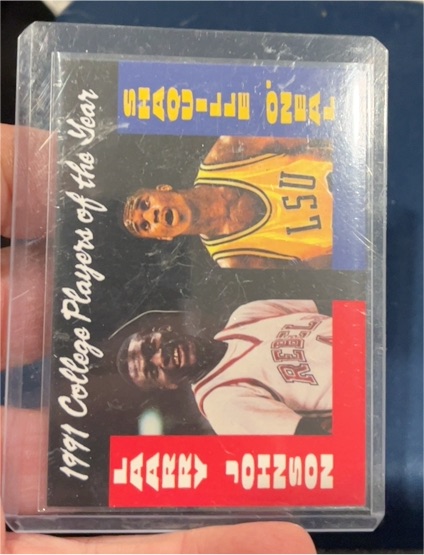 1991 College Players of The Year Shaquille O'Neal & Larry Johnson — front