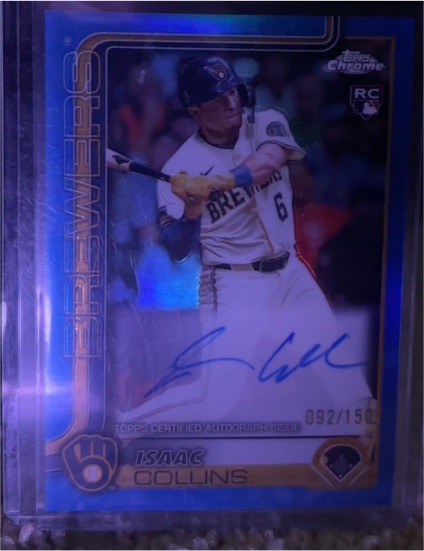 2025 Topps Chrome #092 Isaac Collins — front