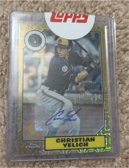 2022 Topps Chrome #T87C-76 Christian Yelich — front