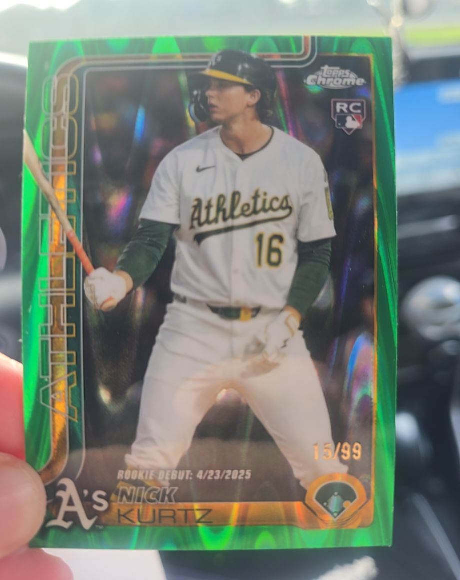 2025 Topps Chrome Update #USC180 Nick Kurtz — front