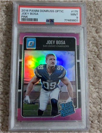 2016 Panini Donruss Optic #175 Joey Bosa Pink Rated Rookie — front