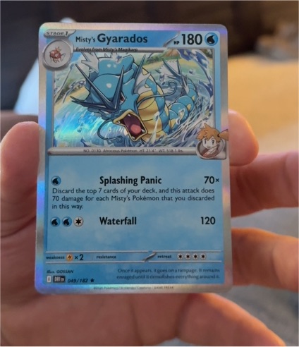 2025 Pokémon TCG SV10: Destined Rivals #049 Misty's Gyarados — front