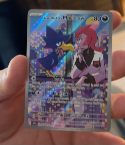 2023 Pokémon SV10: Destined Rivals #200 Team Rocket's Murkrow — front
