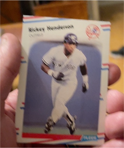 1988 Fleer #209 Rickey Henderson — front