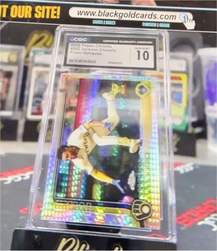 2025 Topps Chrome #262 Jackson Chourio — front