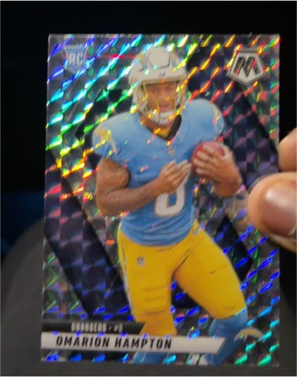 2025 Panini Mosaic Football #335 Omarion Hampton — front
