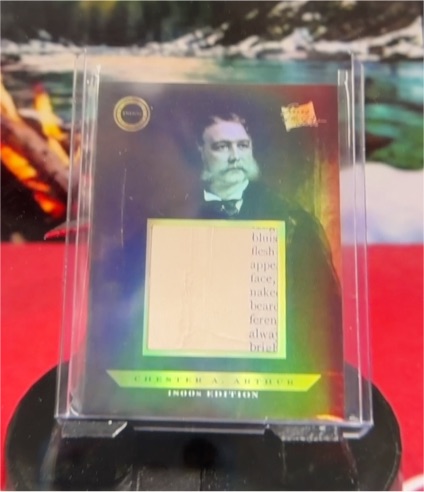 2024 Pieces of the Past 1800s Chester A. Arthur Document Relic #136 — front