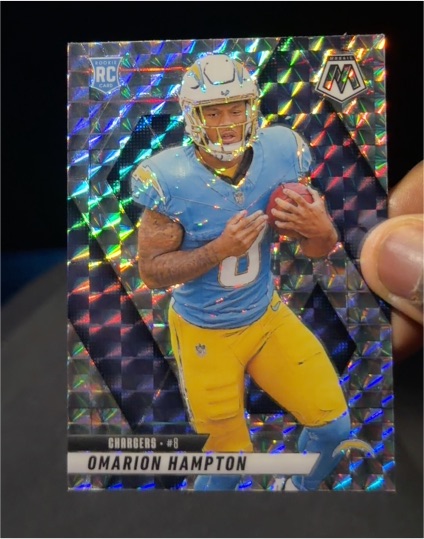 2025 Panini Mosaic #335 Omarion Hampton — front