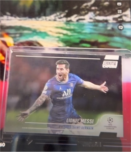 2021-22 Topps Stadium Club Chrome UEFA Champions League #30 Lionel Messi — front