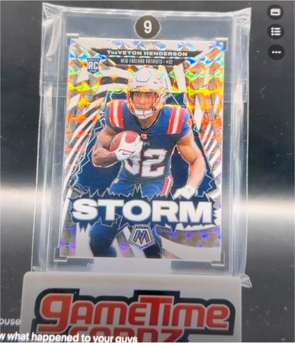 2025 Panini Mosaic Storm #9 TreVeyon Henderson — front