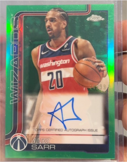 2025-26 Topps Chrome #TCA-AS Alex Sarr — front