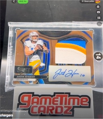 2024 Panini Select #14 Justin Herbert — front