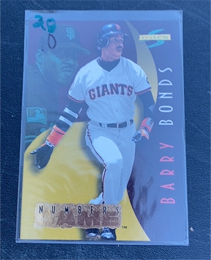 1996 Score #5 Barry Bonds Numbers Game — front