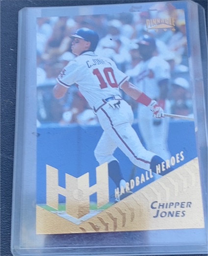1996 Pinnacle Hardball Heroes #HH Chipper Jones — front