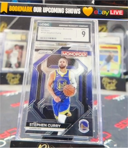2023-24 Panini Prizm Monopoly #PS8 Stephen Curry — front