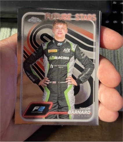 2024 Topps Chrome Formula 1 #36 Taylor Barnard Future Stars — front
